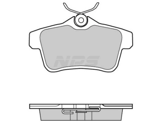 Sapatas do freio traseiras de disco para Citroen C4 II B7