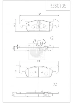 Sapatas do freio dianteiras de disco para Renault LOGAN II L52