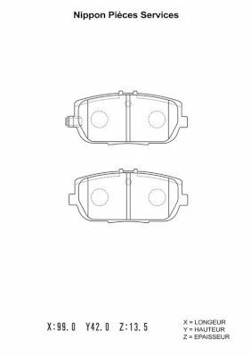 Sapatas do freio traseiras de disco para Mazda MX-5 IV ND