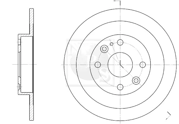 Disco do freio traseiro para Mazda 323 F IV BG