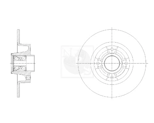 Disco do freio traseiro Alfa Romeo 33  905