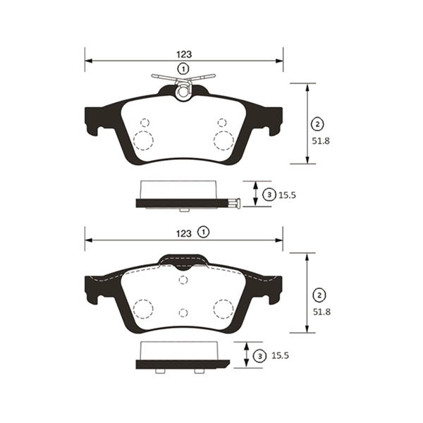 GK0659 CTR Колодки тормозные дисковые комплект