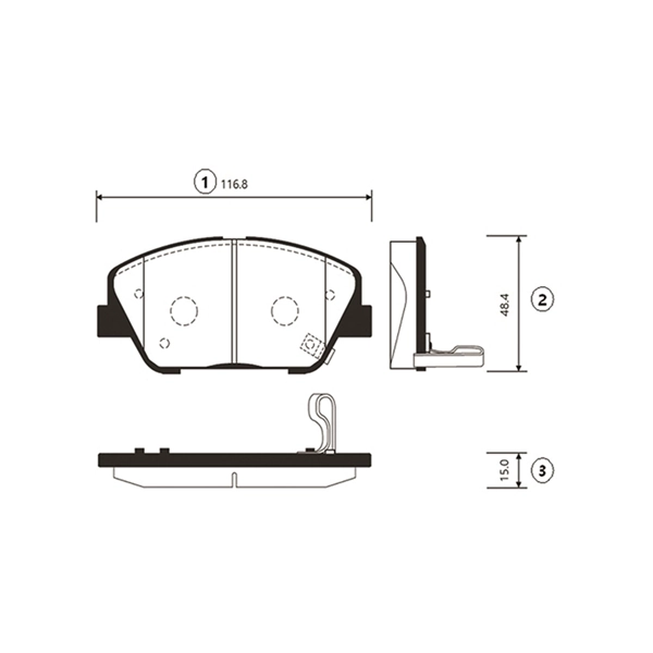 Купить GK0550 CTR Колодки тормозные задние, дисковые