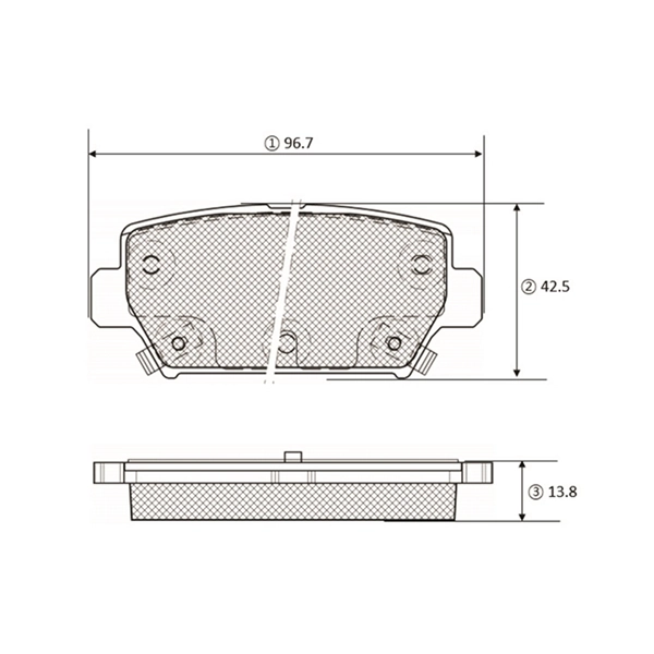 GK1447 CTR Колодки тормозные дисковые комплект