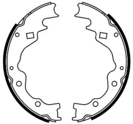 Задние барабанные колодки QD0809SH Q-top