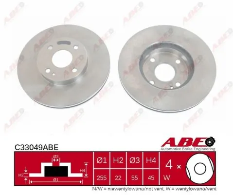 Тормоз дисковый передний Mazda 323 F V хэтчбек (BA) (1994 - 1998) цена, от 23.72 USD