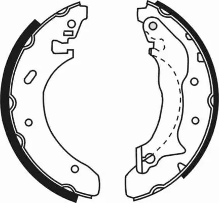 C0G024ABE ABE Барабанные тормозные колодки