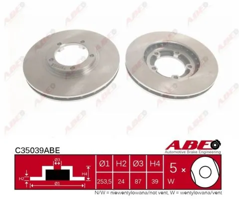 Передние тормозные диски T2313039 Toko cars