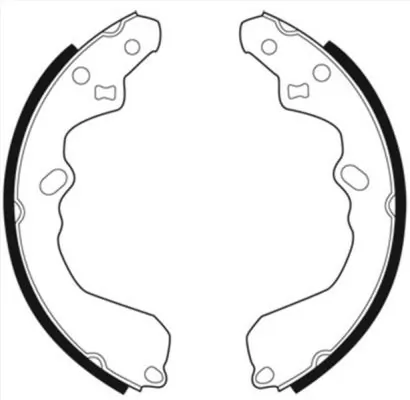 Купить BD0500 AMP/Paradowscy Задние барабанные тормозные колодки