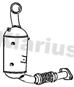 Filtro de partículas do sistema dos gases de escape Ford Galaxy WA6