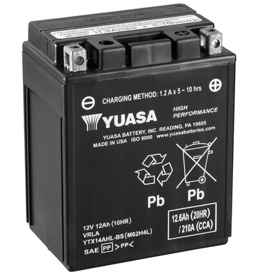 Аккумуляторная батарея (АКБ) YUASA YTX14AHLBS