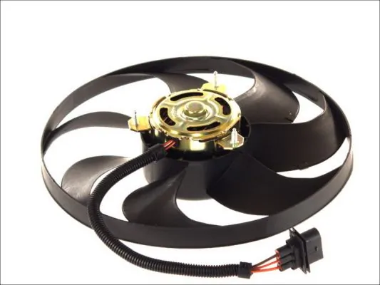 Ventilador elétrico de esfriamento montado (motor + roda de aletas) Volkswagen Polo 4 9N, 9A