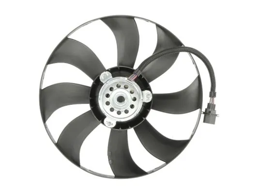 Ventilador elétrico de esfriamento montado (motor + roda de aletas) Skoda Fabia 2 5J2, 542, 572, 582