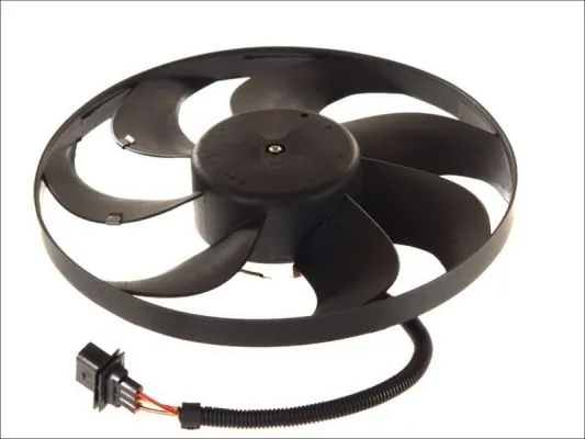 Ventilador elétrico de esfriamento montado (motor + roda de aletas) Volkswagen Polo 4 9N, 9A