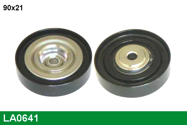LA0641 LUCAS Polea tensora correa poli V original y equivalente