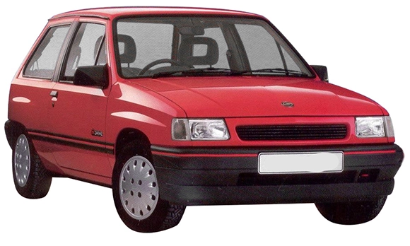 Grelha do radiador Opel Corsa 93, 94, 98, 99