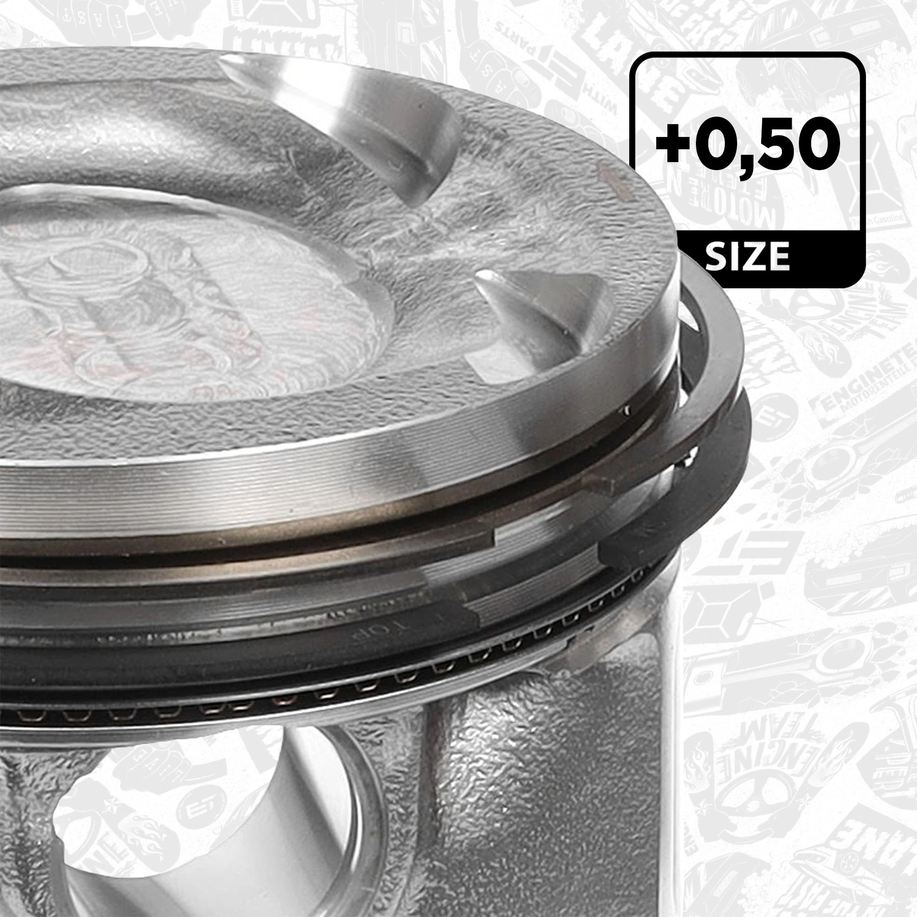 Поршень в комплекте на 1 цилиндр, 2-й ремонт (+0,50) Mahle Original 028PI00131002 цена, от 79.31 USD