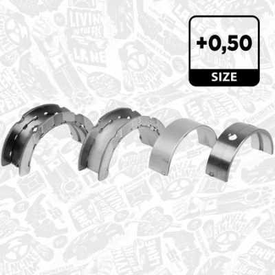 Вкладыши коленвала, коренные, комплект, 2-й ремонт (+0,50) King MB7781SM050 цена, от 61.21 USD