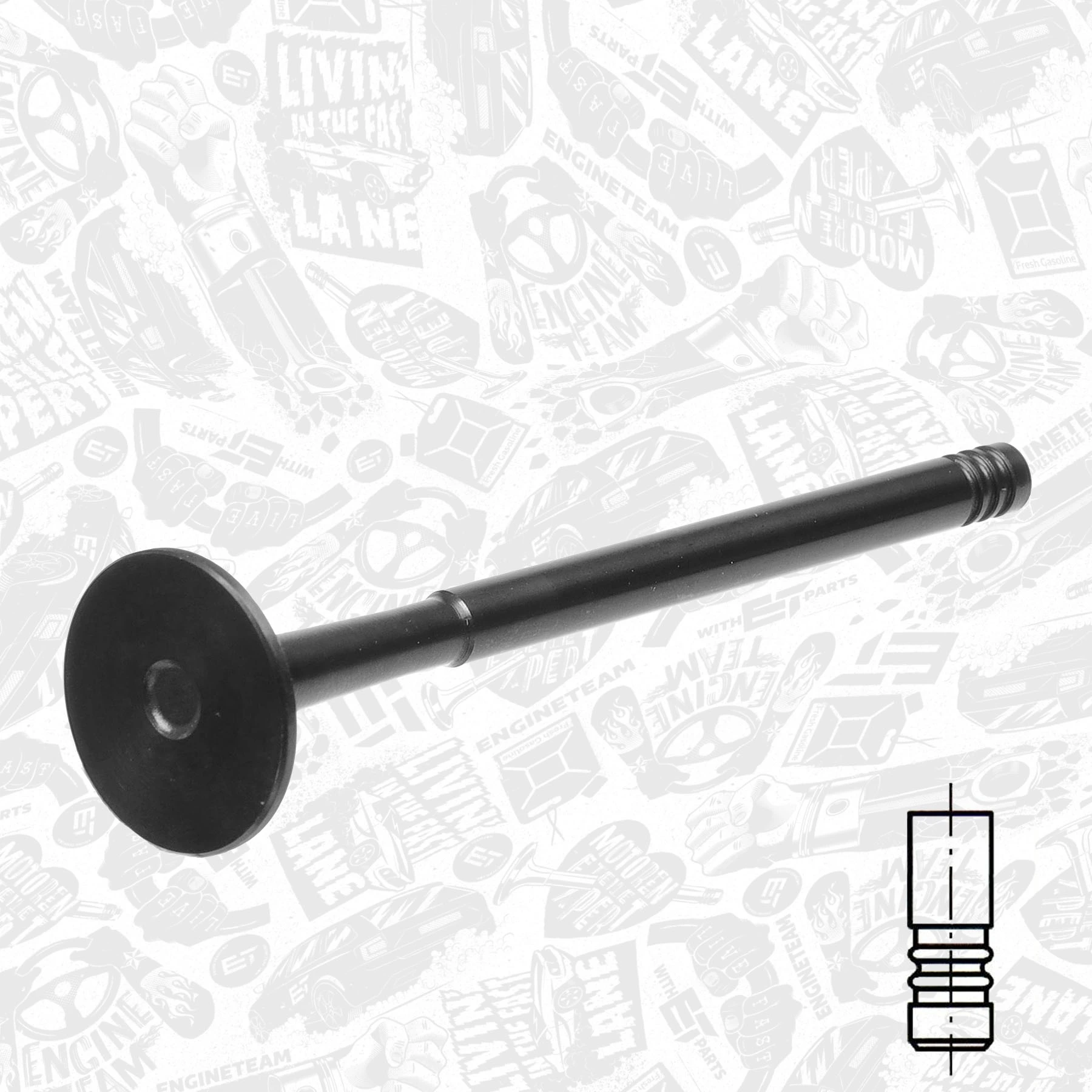 Выпускной клапан двигателя Gieffe 2653BMNTST цена, от 14.83 USD