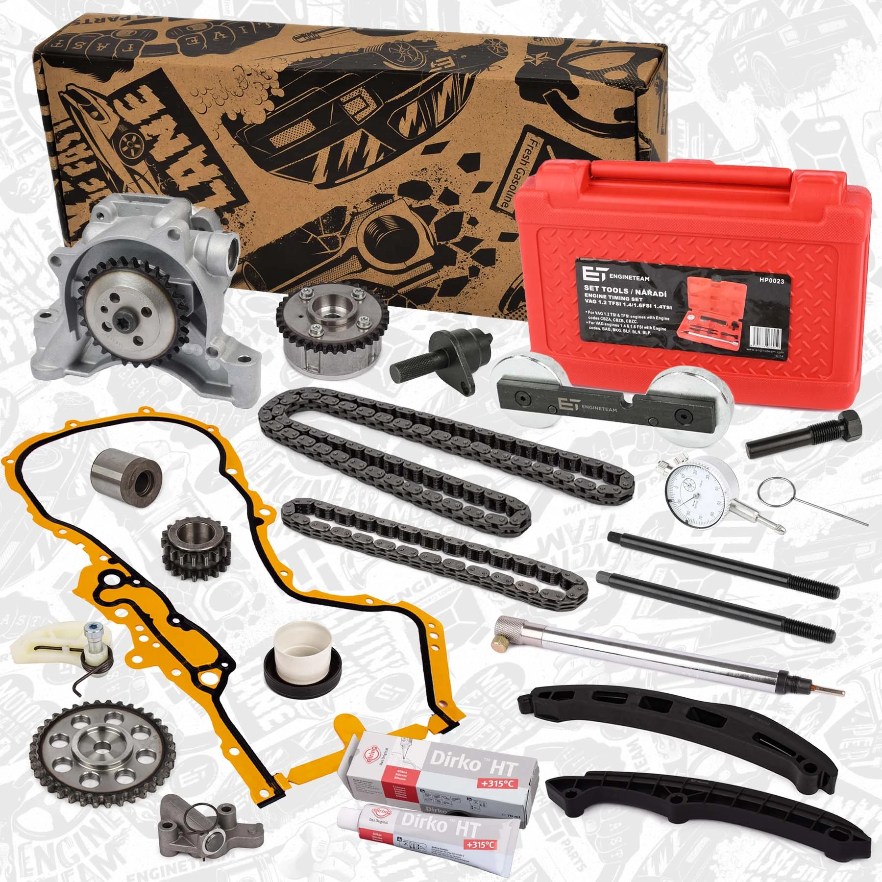 Купить 1350640010 Daihatsu Набор цепи грм