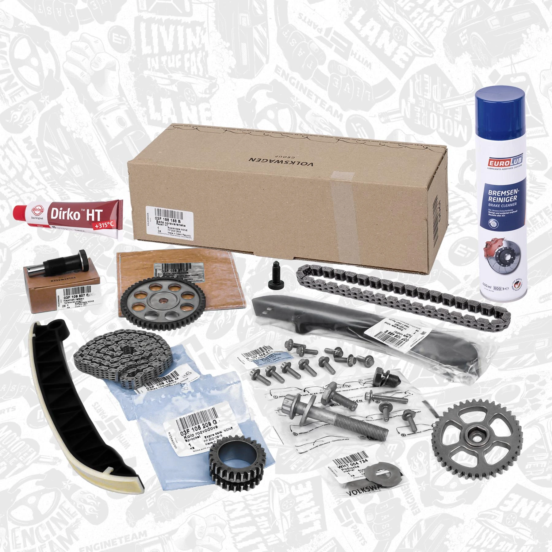 Ремкомплект ГРМ ET Engineteam RS0089 цена, от 125.14 USD