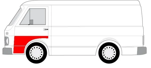 Porta dianteira esquerda Volkswagen LT