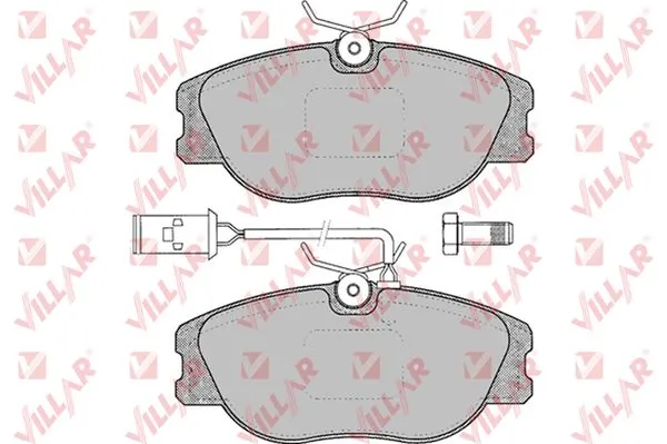 Sapatas do freio dianteiras de disco 9944329 Fiat/Alfa/Lancia
