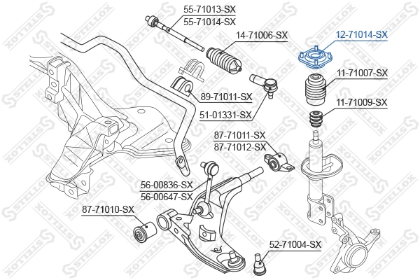  Опора переднего амортизатора Mazda 626 4