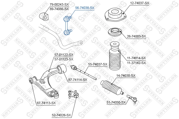 Тяга переднего стабилизатора Raiso RL546181N цена, от 8.53 USD
