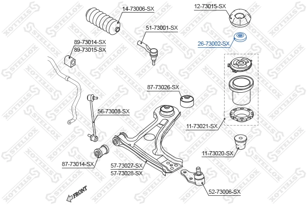 Подшипник опорный амортизатора, переднего Hyundai/Kia 0926614001 цена, от 4.38 USD