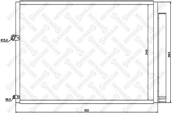 Конденсатор кондиционера Tangun P52216 цена, от 57.25 USD