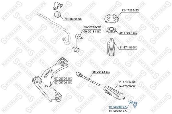  Рулевой наконечник Nissan Altima 
