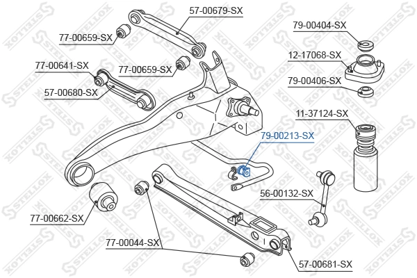 Резинка заднего стабилизатора AS/Auto Storm SS0172 цена, от 3.68 USD