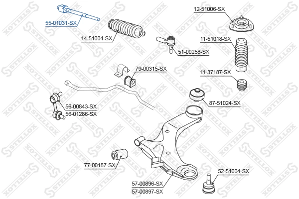 Рулевая тяга Car-dex CTH019 цена, от 7.55 USD