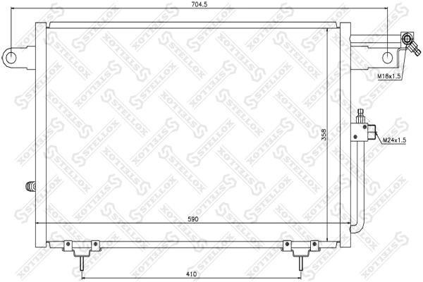 Конденсатор кондиционера AND 42820009 цена, от 84.47 USD