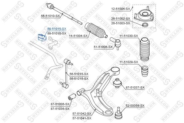 Втулка переднего стабилизатора Japan Cars J70519OEM цена, от 2.15 USD