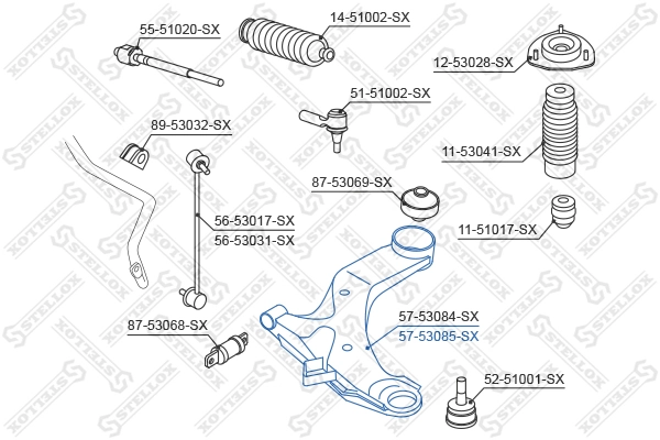 Правый рычаг передней нижней подвески Car-dex CAK023 цена, от 47.29 USD
