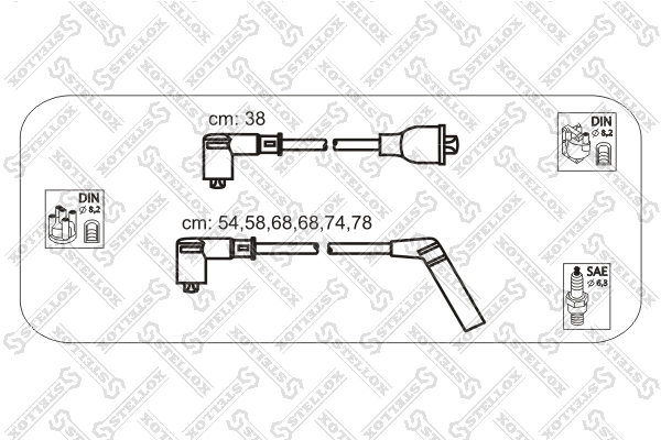 Купить PEJ006 Parts-Mall Провода высокого напряжения