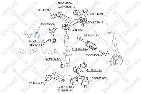 Втулка переднего стабилизатора Toyota Land Cruiser PRADO ASIA внедорожник (J12) (2002 - 2010) цена, от 11.22 USD