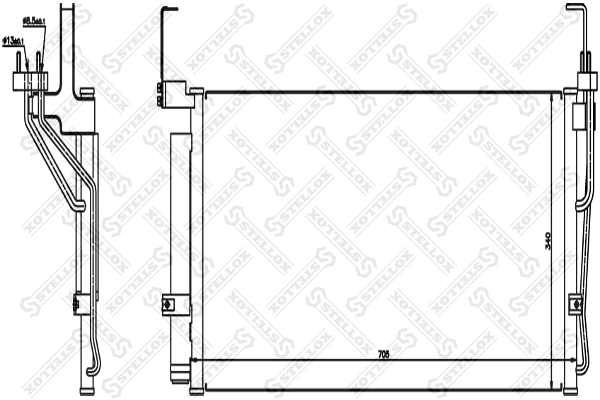Конденсатор кондиционера Termal 104451 цена, от 79.70 USD