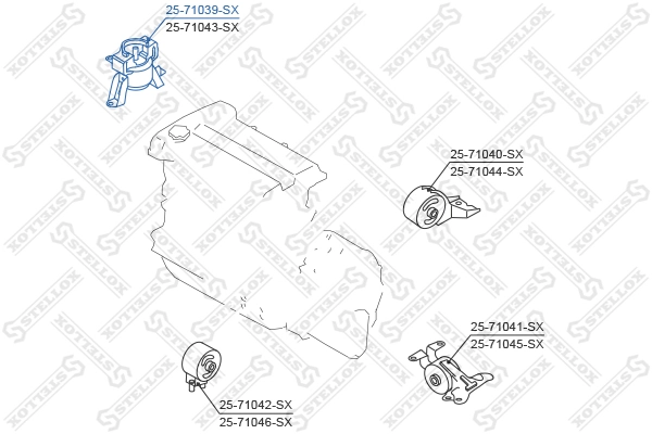 Подушка двигателя Mazda 323 F V хэтчбек (BA) (1994 - 1998) цена, от 30.68 USD