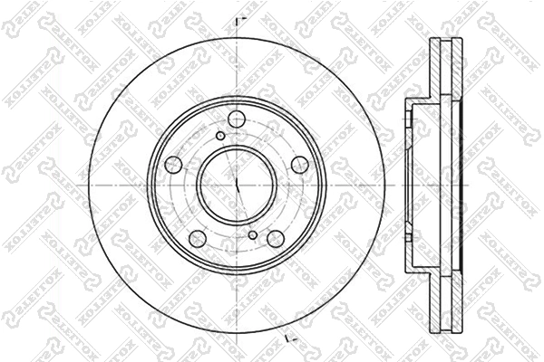 Диск тормозной передний на Toyota Camry III V10