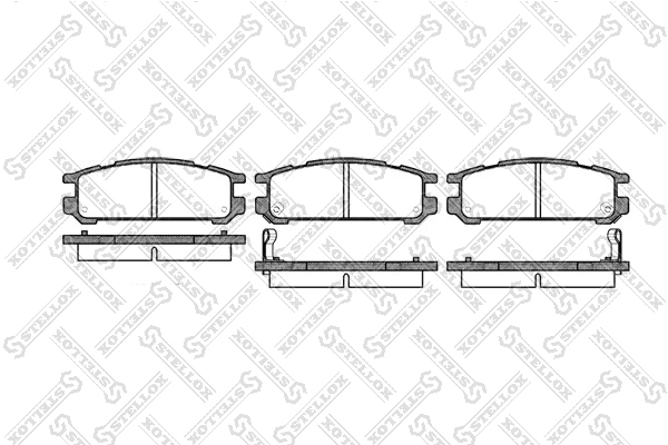 Задние тормозные колодки T2216001 Toko cars