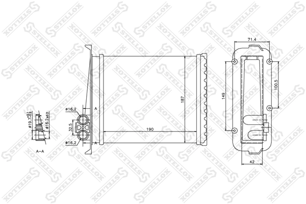 Купить Радиатор печки Вольво 850  LS