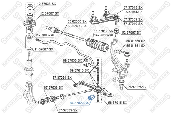 Сайлентблок передней подвески Honda Accord IV седан (CB3, CB7) (1990 - 1993) цена, от 5.67 USD