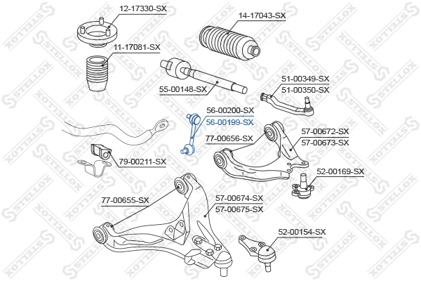 Купить 4056A193 Chrysler Солдатик стабилизатора, переднего, правый