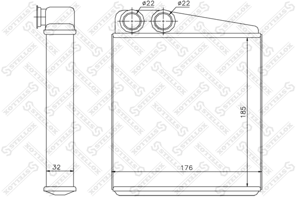 Compre Radiador de forno (de aquecedor) Volkswagen Passat 
