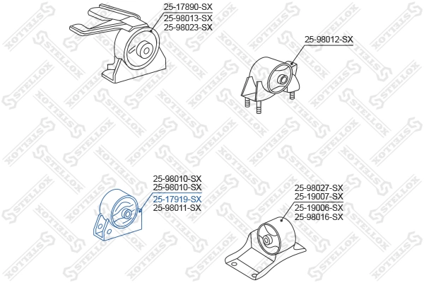 Подушка двигателя передняя Polcar TOEM005