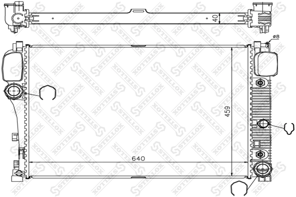 Радиатор охлаждения двигателя Polcar 5031083 цена, от 120.33 USD