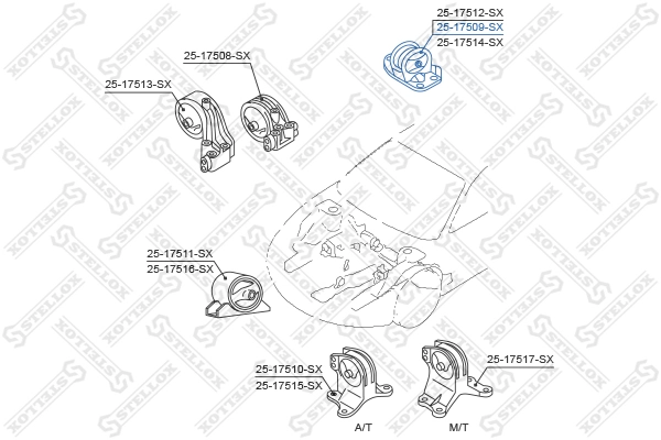 Задняя опора двигателя Mitsubishi Galant VIII седан (EA) (1996 - 2004) цена, от 23.48 USD